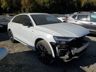 2022 Audi Q8 Premium Plus with VIN WA1EVBF13ND009465, listed as a Copart auction lot 76767644 with 49,868 mi miles and Salvage Title. Bid and sale history available at carsss.com. Image 4.