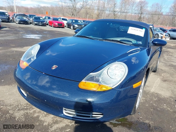 2001 Porsche Boxster with VIN WP0CA29861S620159, listed as a IAAI auction lot 41868701 with 38,776 mi miles. Bid and sale history available at carsss.com. Image 6.