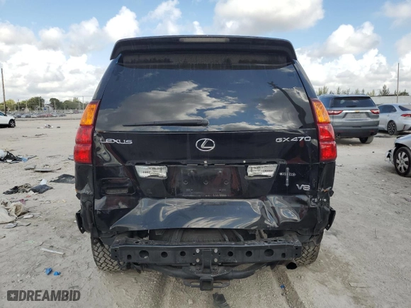 2007 Lexus GX 470 with VIN JTJBT20X170142891, listed as a Copart auction lot 43245695 with 226,219 mi miles and Salvage Title. Bid and sale history available at carsss.com. Image 6.
