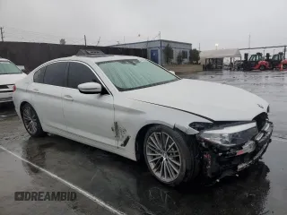 2020 BMW 5 Series 530e with VIN WBAJA9C07LCD36054, listed as a Copart auction lot 44635065 with 59,512 mi miles and Salvage Title. Bid and sale history available at DreamBid. Image 4.