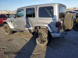 2021 Jeep Wrangler Unlimited Sahara with VIN 1C4HJXEG2MW536286, listed as a Copart auction lot 44827415 with 48,382 mi miles and Salvage title. Bid and sale history available at DreamBid. Image 2.