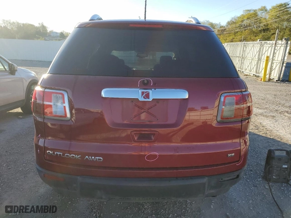 2008 Saturn Outlook XE with VIN 5GZEV137X8J158999, listed as a Copart auction lot 75624564 with 166,155 mi miles and Salvage Title. Bid and sale history available at carsss.com. Image 6.