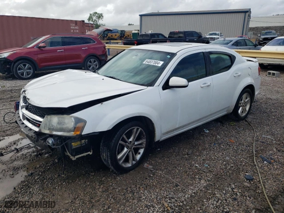 2013 Dodge Avenger SXT with VIN 1C3CDZCG1DN768114, listed as a Copart auction lot 64837004 with 191,218 mi miles and Salvage Title. Bid and sale history available at carsss.com. Image 1.
