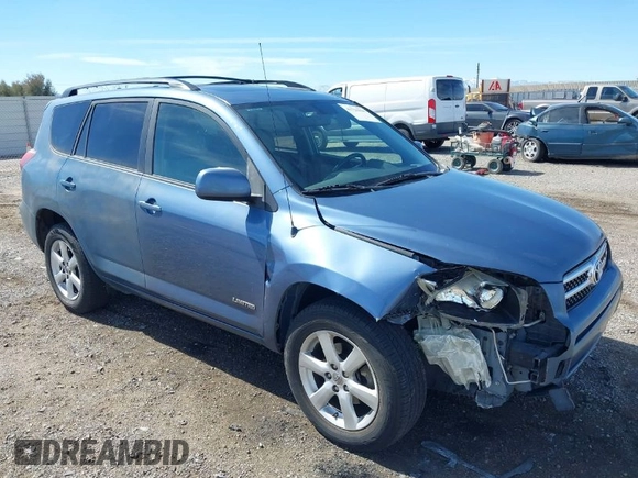 2008 Toyota RAV4 Ltd with VIN JTMBK31V785066137, listed as a IAAI auction lot 41721036 with 209,510 mi miles. Bid and sale history available at carsss.com. Image 1.