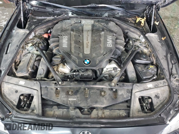 2013 BMW 5 Series 550i xDrive with VIN WBAFU9C59DDY70691, listed as a Copart auction lot 87702305 with 225,677 mi miles and Salvage Title. Bid and sale history available at carsss.com. Image 11.