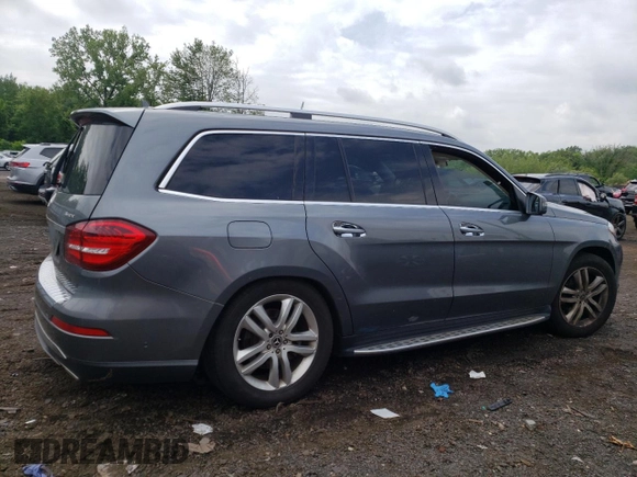 2017 Mercedes-Benz GLS 450 with VIN 4JGDF6EE4HA954520, listed as a Copart auction lot 58575915 with 123,218 mi miles and Salvage title. Bid and sale history available at DreamBid. Image 3.
