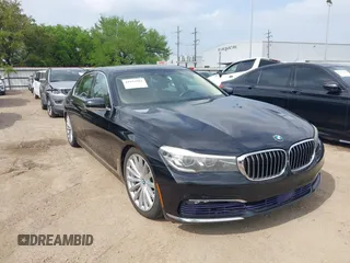 2016 BMW 7 Series 740i with VIN WBA7E2C54GG547662, listed as a IAAI auction lot 41933901 with 42,904 mi miles. Bid and sale history available at carsss.com. Image 1.