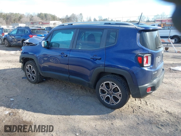 2018 Jeep Renegade Limited z VIN ZACCJBDBXJPG88893, wystawiony jako IAAI lot #41377082 z przebiegiem 120 694 mil mil oraz . Historia ofert i sprzedaży dostępna na DreamBid. Obrazek 3.