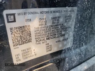 2019 GMC Terrain SLE z VIN 3GKALMEV2KL117998, wystawiony jako Copart lot #62919505 z przebiegiem 111 587 mil mil oraz Czysty tytuł • Clean title. Historia ofert i sprzedaży dostępna na DreamBid. Obrazek 13.