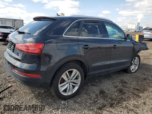 2016 Audi Q3 Premium Plus with VIN WA1EFCFS9GR013389, listed as a Copart auction lot 50826175 with 70,716 mi miles and Salvage title. Bid and sale history available at DreamBid. Image 3.