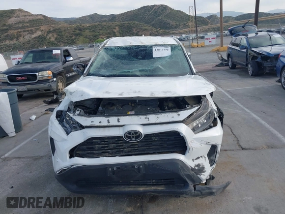 2022 Toyota RAV4 LE with VIN 2T3K1RFV3NC188126, listed as a IAAI auction lot 42037772 with 54,057 mi miles. Bid and sale history available at carsss.com. Image 12.