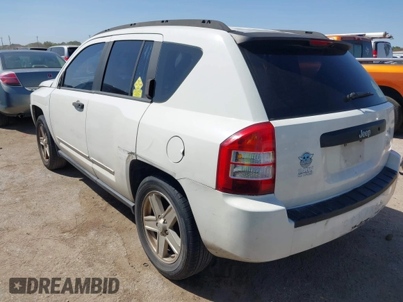 2008 Jeep Compass Sport with VIN 1J8FT47W08D676237, listed as a IAAI auction lot 41862908 with 206,531 mi miles. Bid and sale history available at carsss.com. Image 3.