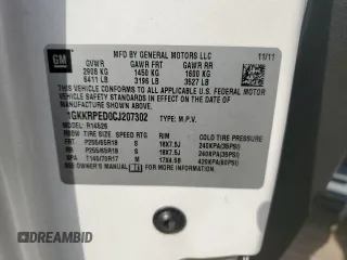 2012 GMC Acadia SLE with VIN 1GKKRPED0CJ207302, listed as a Copart auction lot 53285505 with 208,348 mi miles and Clean Title. Bid and sale history available at carsss.com. Image 14.