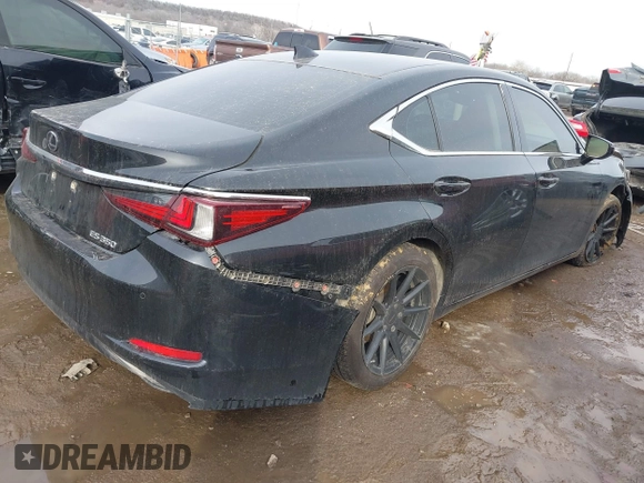 2022 Lexus ES with VIN 58ADZ1B19NU117552, listed as a IAAI auction lot 41590599 with 85,905 mi miles. Bid and sale history available at carsss.com. Image 4.