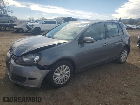 2012 Volkswagen Golf w/Conv & Sunroof z VIN WVWDB7AJ4CW022810, wystawiony jako Copart lot #80911224 z przebiegiem 130 223 mil mil oraz Szkoda całkowita • Salvage title. Historia ofert i sprzedaży dostępna na DreamBid. Obrazek 1.