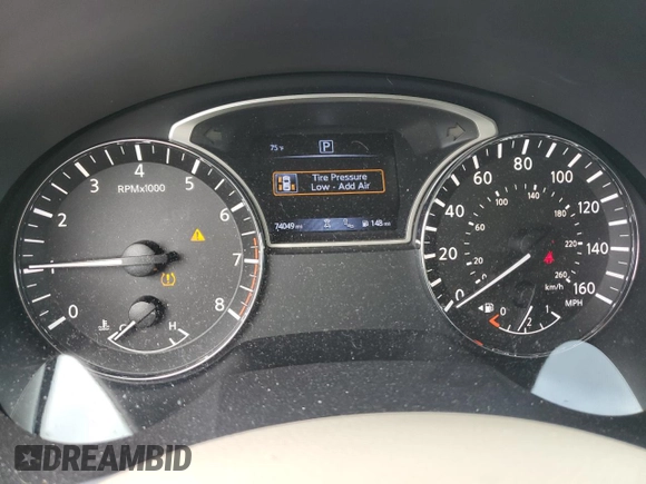 2017 Nissan Altima SL with VIN 1N4AL3AP4HC183685, listed as a Copart auction lot 50643665 with 74,049 mi miles and Salvage title. Bid and sale history available at DreamBid. Image 9.