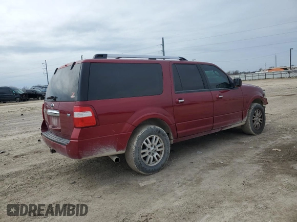 2014 Ford Expedition Max Limited with VIN 1FMJK1K53EEF18445, listed as a Copart auction lot 45211635 with 223,355 mi miles and Salvage title. Bid and sale history available at DreamBid. Image 3.