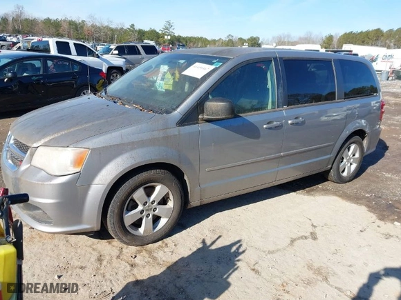 2013 Dodge Grand Caravan SXT with VIN 2C4RDGBG6DR670615, listed as a IAAI auction lot 41455367 with NaN miles. Bid and sale history available at carsss.com. Image 2.