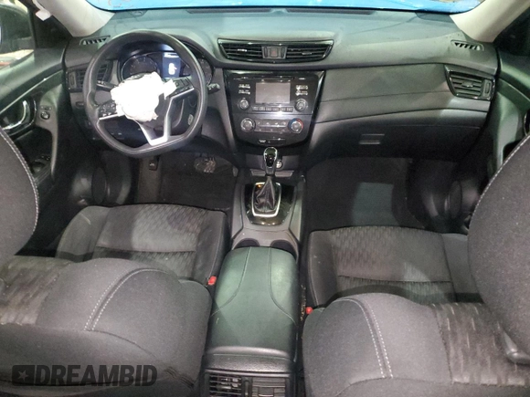 2017 Nissan Rogue SV with VIN KNMAT2MT5HP573152, listed as a Copart auction lot 41816555 with 95,331 mi miles and Non Repairable. Bid and sale history available at carsss.com. Image 8.