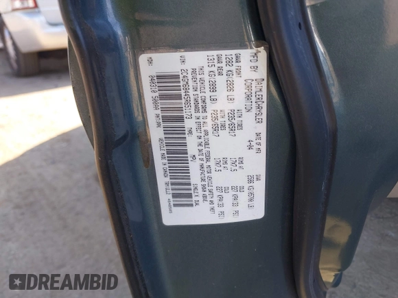 2005 Chrysler Pacifica Touring with VIN 2C4GM68445R651173, listed as a IAAI auction lot 41447054 with 294,074 mi miles and . Bid and sale history available at DreamBid. Image 9.
