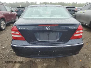 2006 Mercedes-Benz C 280 Luxury with VIN WDBRF92H06F771060, listed as a Copart auction lot 81556694 with 90,410 mi miles and Salvage Title. Bid and sale history available at DreamBid. Image 6.