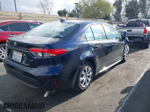2025 Toyota Corolla LE with VIN 5YFB4MDE3SP247242, listed as a IAAI auction lot 41899122 with 1,882 mi miles. Bid and sale history available at carsss.com. Image 4.