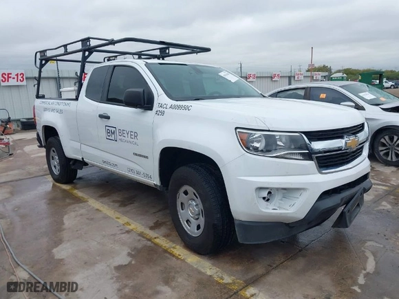 2020 Chevrolet Colorado 2WD Work Truck with VIN 1GCHSBEA2L1175259, listed as a IAAI auction lot 41016388 with 61,712 mi miles. Bid and sale history available at carsss.com. Image 1.