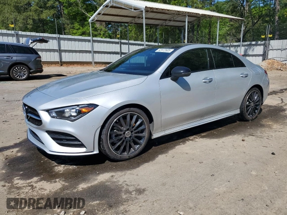 2023 Mercedes-Benz CLA 250 with VIN W1K5J4GB7PN330139, listed as a Copart auction lot 52972605 with 34,025 mi miles and Salvage Title. Bid and sale history available at DreamBid. Image 1.