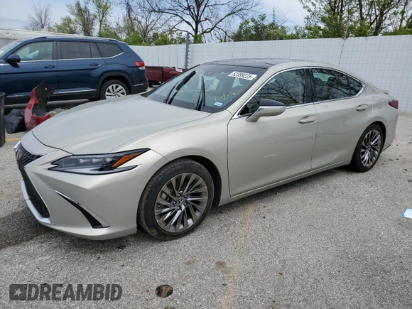 2024 Lexus ES 350 Ultra Luxury with VIN 58AFZ1B14RU161411, listed as a Copart auction lot 52399225 with 7,635 mi miles and Salvage title. Bid and sale history available at DreamBid. Image 1.