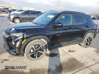 2022 Chevrolet TrailBlazer RS with VIN KL79MTSL4NB033449, listed as a Copart auction lot 44014155 with 43,191 mi miles and Salvage Title. Bid and sale history available at carsss.com. Image 1.