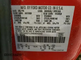 1999 Ford F-250 XL с VIN 1FTNX21L5XEB04342, выставлен на аукционе Copart как лот 45405305 с пробегом 121 655 миль миль и Списание • Salvage title. История ставок и продаж доступна на DreamBid. Изображение 12.