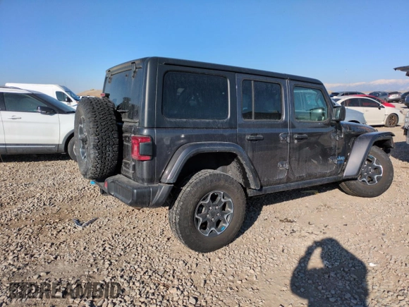 2022 Jeep Wrangler Unlimited Rubicon with VIN 1C4JJXR62NW169992, listed as a Copart auction lot 42417805 with 43,852 mi miles and Salvage title. Bid and sale history available at DreamBid. Image 3.