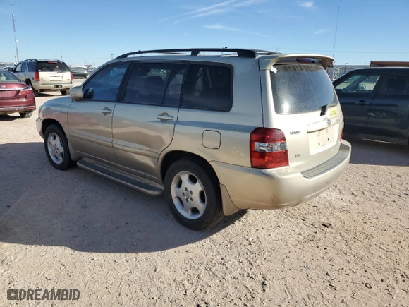 2005 Toyota Highlander with VIN JTEDP21A650067916, listed as a Copart auction lot 84592024 with 0 mi miles and Clean Title. Bid and sale history available at carsss.com. Image 3.