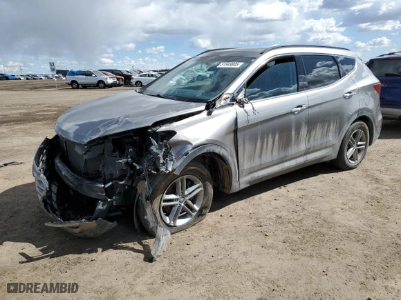 2018 Hyundai Santa Fe Sport 2.4L with VIN 5XYZUDLB5JG517712, listed as a Copart auction lot 51949805 with 113,336 mi miles and Salvage Title. Bid and sale history available at carsss.com. Image 1.