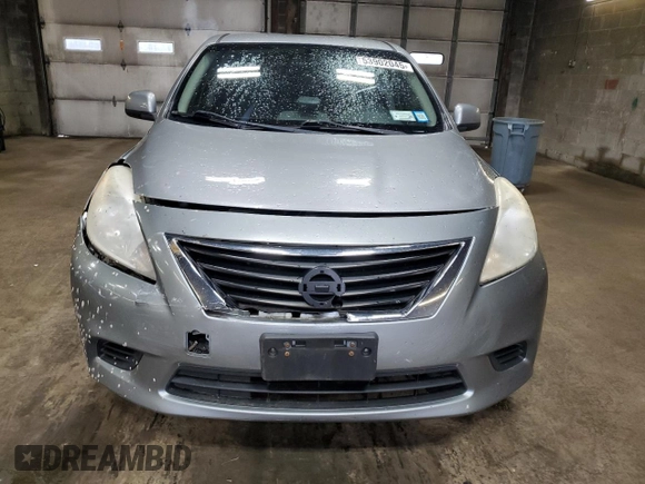 2014 Nissan Versa S Plus with VIN 3N1CN7AP6EL828134, listed as a Copart auction lot 53902045 with 142,825 mi miles and Salvage Title. Bid and sale history available at DreamBid. Image 5.