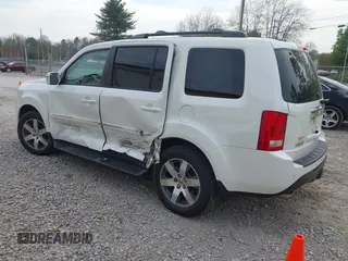2014 Honda Pilot Touring with VIN 5FNYF4H93EB023602, listed as a IAAI auction lot 41909653 with 162,118 mi miles and . Bid and sale history available at carsss.com. Image 3.