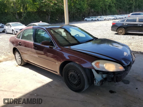 2007 Chevrolet Impala LS z VIN 2G1WB58K079414752, wystawiony jako Copart lot #58153935 z przebiegiem 276 602 mil mil oraz Szkoda całkowita • Salvage title. Historia ofert i sprzedaży dostępna na DreamBid. Obrazek 4.