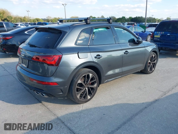 2021 Audi SQ5 Premium Plus with VIN WA1B4AFYXM2018610, listed as a IAAI auction lot 41672661 with 53,098 mi miles. Bid and sale history available at carsss.com. Image 4.