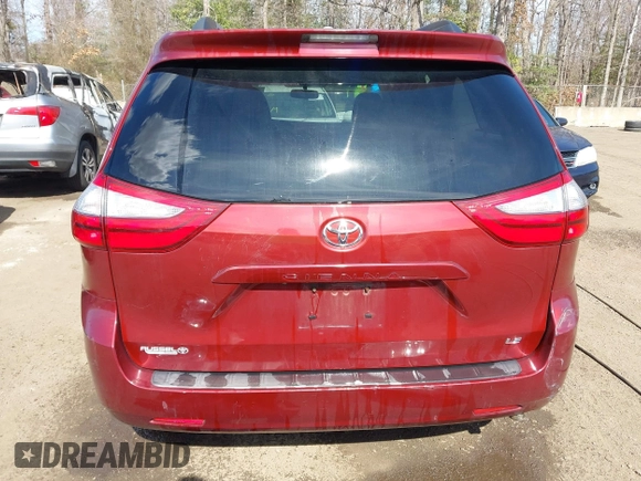 2015 Toyota Sienna LE AAS with VIN 5TDKK3DC9FS546455, listed as a IAAI auction lot 41674823 with 94,941 mi miles. Bid and sale history available at carsss.com. Image 16.