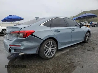2023 Honda Civic Sedan Touring with VIN 2HGFE1F99PH322358, listed as a Copart auction lot 48635375 with 18,262 mi miles and Salvage Title. Bid and sale history available at carsss.com. Image 3.