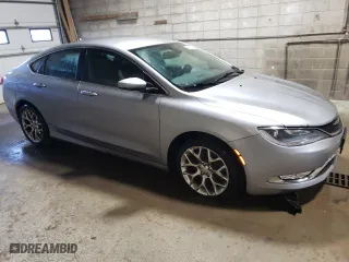 2015 Chrysler 200 C with VIN 1C3CCCEG7FN586286, listed as a Copart auction lot 50454725 with 158,586 mi miles and Clean Title. Bid and sale history available at carsss.com. Image 4.