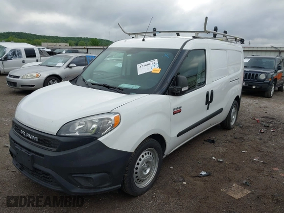 2021 Ram ProMaster City Cargo Tradesman with VIN ZFBHRFAB8M6S96659, listed as a IAAI auction lot 42168011 with 143,566 mi miles and . Bid and sale history available at DreamBid. Image 16.
