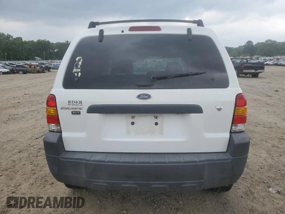 2006 Ford Escape XLT с VIN 1FMYU93116KA71488, выставлен на аукционе Copart как лот 57489755 с пробегом 197 006 миль миль и Списание • Salvage title. История ставок и продаж доступна на DreamBid. Изображение 6.