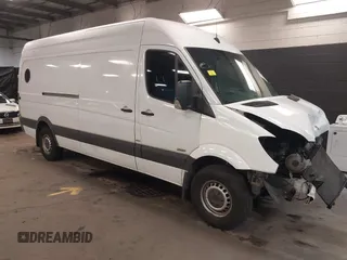 2012 Mercedes-Benz Sprinter Cargo with VIN WD3PE8CC7C5612623, listed as a IAAI auction lot 42114181 with 233,039 mi miles. Bid and sale history available at carsss.com. Image 1.
