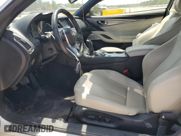 2017 Infiniti Q60 Premium with VIN JN1EV7EK2HM360596, listed as a Copart auction lot 59596425 with 97,099 mi miles and Salvage title. Bid and sale history available at DreamBid. Image 7.