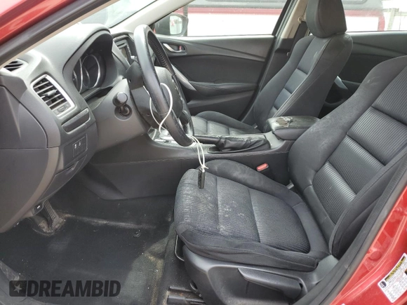 2014 Mazda 6 i Sport with VIN JM1GJ1U60E1147114, listed as a Copart auction lot 52855015 with 202,139 mi miles and Salvage Title. Bid and sale history available at DreamBid. Image 7.