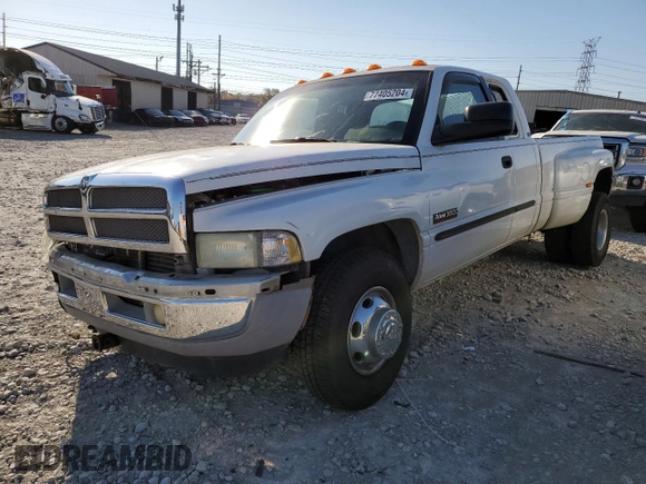 2002 Dodge Ram 3500 with VIN 3B7MC33C32M293036, listed as a Copart auction lot 77405204 with 0 mi miles and Salvage Title. Bid and sale history available at carsss.com. Image 1.
