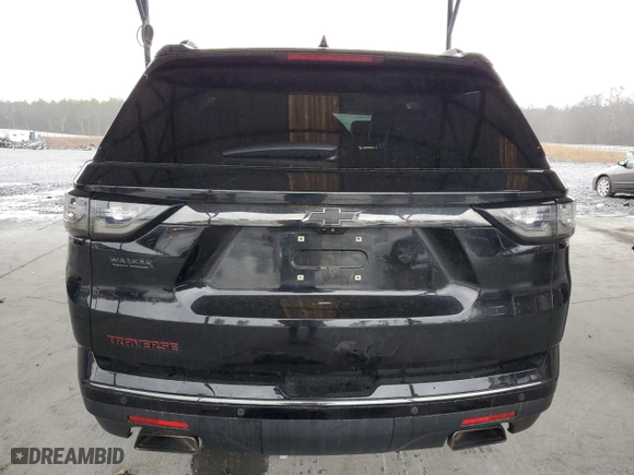 2018 Chevrolet Traverse Premier with VIN 1GNERKKW2JJ249332, listed as a Copart auction lot 44686335 with 134,748 mi miles and Salvage Title. Bid and sale history available at carsss.com. Image 6.