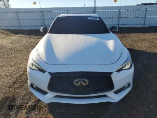 2021 Infiniti Q60 Red Sport 400 with VIN JN1FV7LK3MM530255, listed as a Copart auction lot 82806824 with 27,540 mi miles and Salvage title. Bid and sale history available at DreamBid. Image 5.