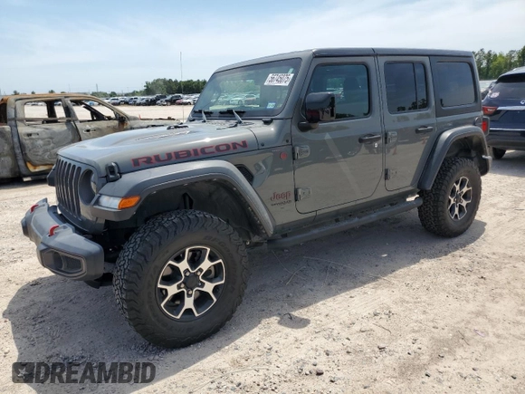2022 Jeep Wrangler Unlimited Rubicon z VIN 1C4HJXFN6NW166278, wystawiony jako Copart lot #56745075 z przebiegiem 34 418 mil mil oraz Szkoda całkowita • Salvage title. Historia ofert i sprzedaży dostępna na DreamBid. Obrazek 1.